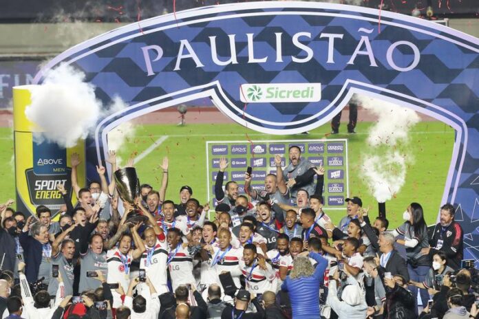 São Paulo Campeão Paulista 2021 (Globo: Reprodução)