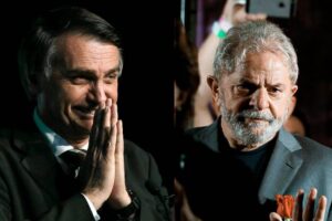 Distância entre Lula e Bolsonaro é de 7%, diz Poder Data (Foto: Paulo Whitaker e Rodolfo Buhrer/Reuters)