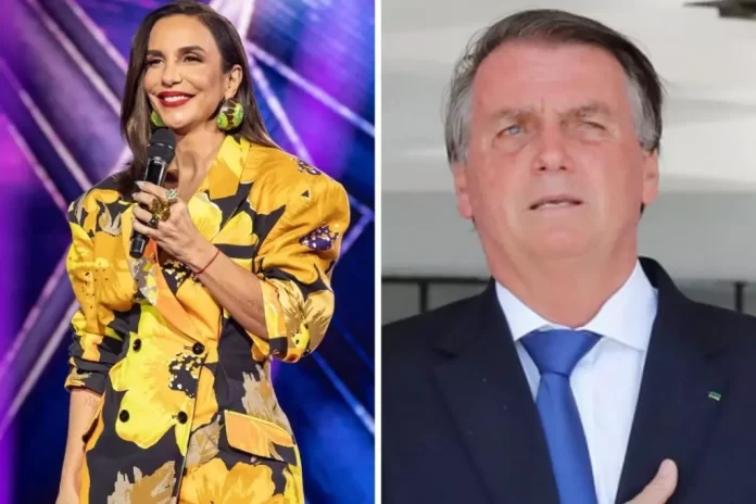 Ivete Sangalo x Bolsonaro (Foto: Divulgação/Kelly Fuzaro e Secretaria de Comunicação/Montagem O Fuxico)