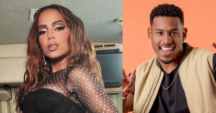 Anitta muda o alvo dentro do BBB e manda recado para Paulo André (Foto: Montagem/Reprodução)