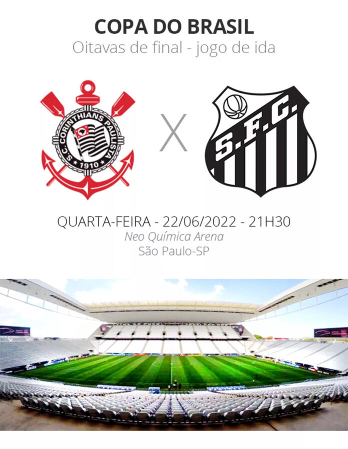 Corinthians x Santos: (Foto: GE/Reprodução)