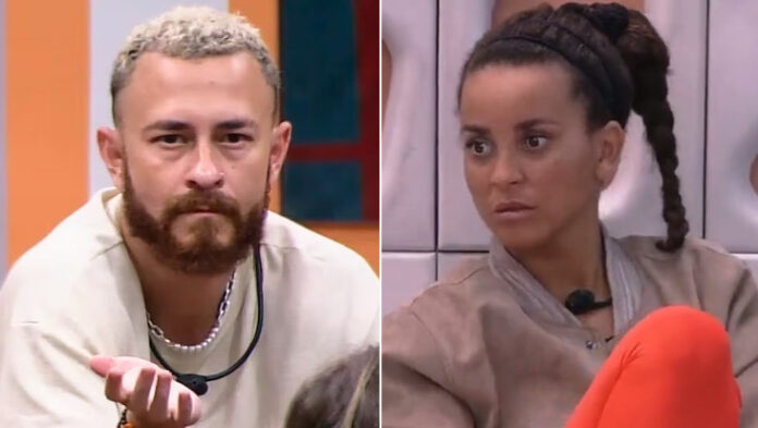 Fred x Domitila disputam paredão (Foto: Globo/Reprodução/Retirada do Zappeando)